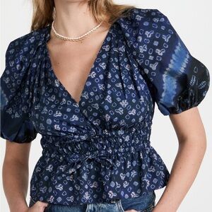 Ulla Johnson Short Sleeve Blouse